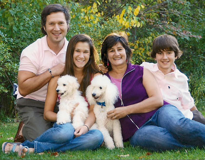 the Shelby's with Dax on the right and Scuba on the left