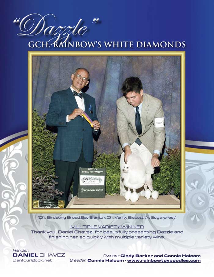 GCH Rainbow's White Diamonds